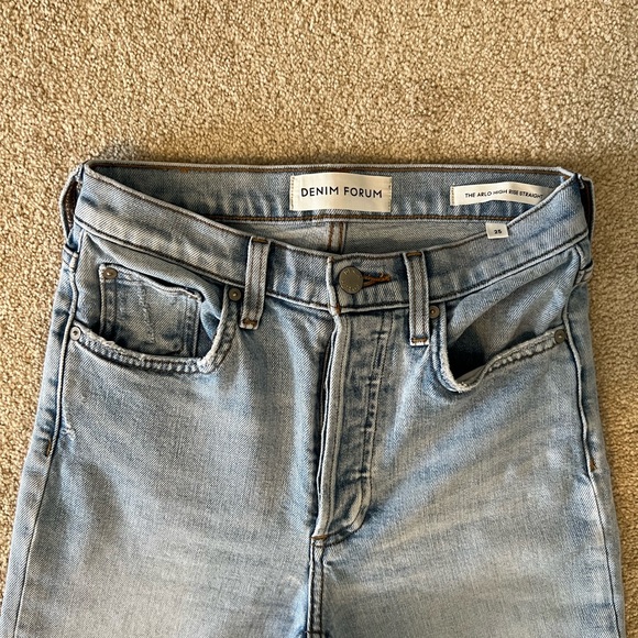 Denim Forum Arlo High Rose Straight | size 25 | blue - Picture 3 of 6